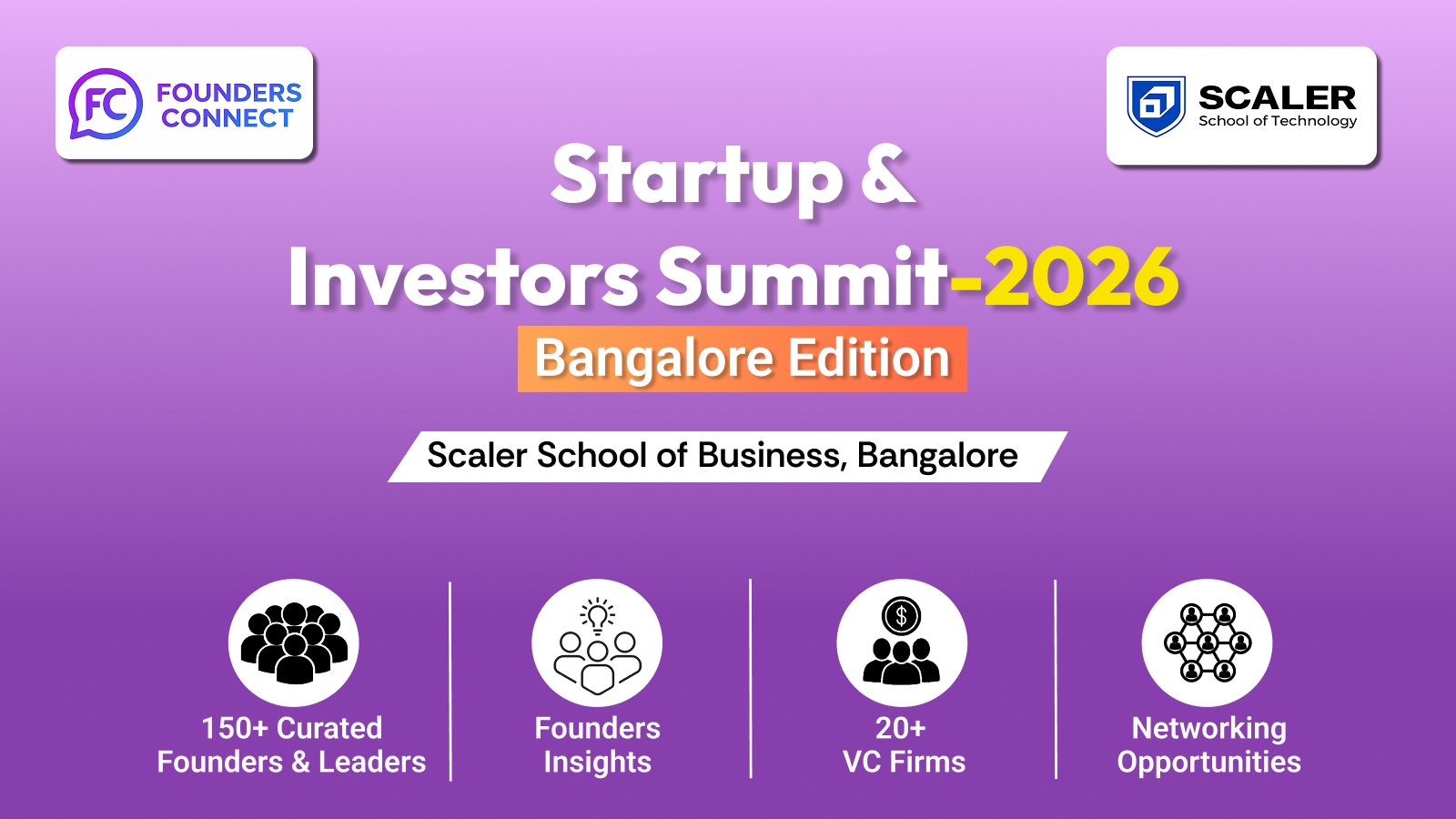 Startup & Investor Summit 2026 – Bangalore Edition — Investors party in Hebbagodi