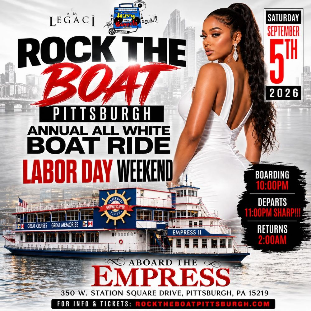 Rock The Boat Pittsburgh: All White Boat Ride – Labor Day Weekend 2026 — All White Boar Ride party in Pittsburgh