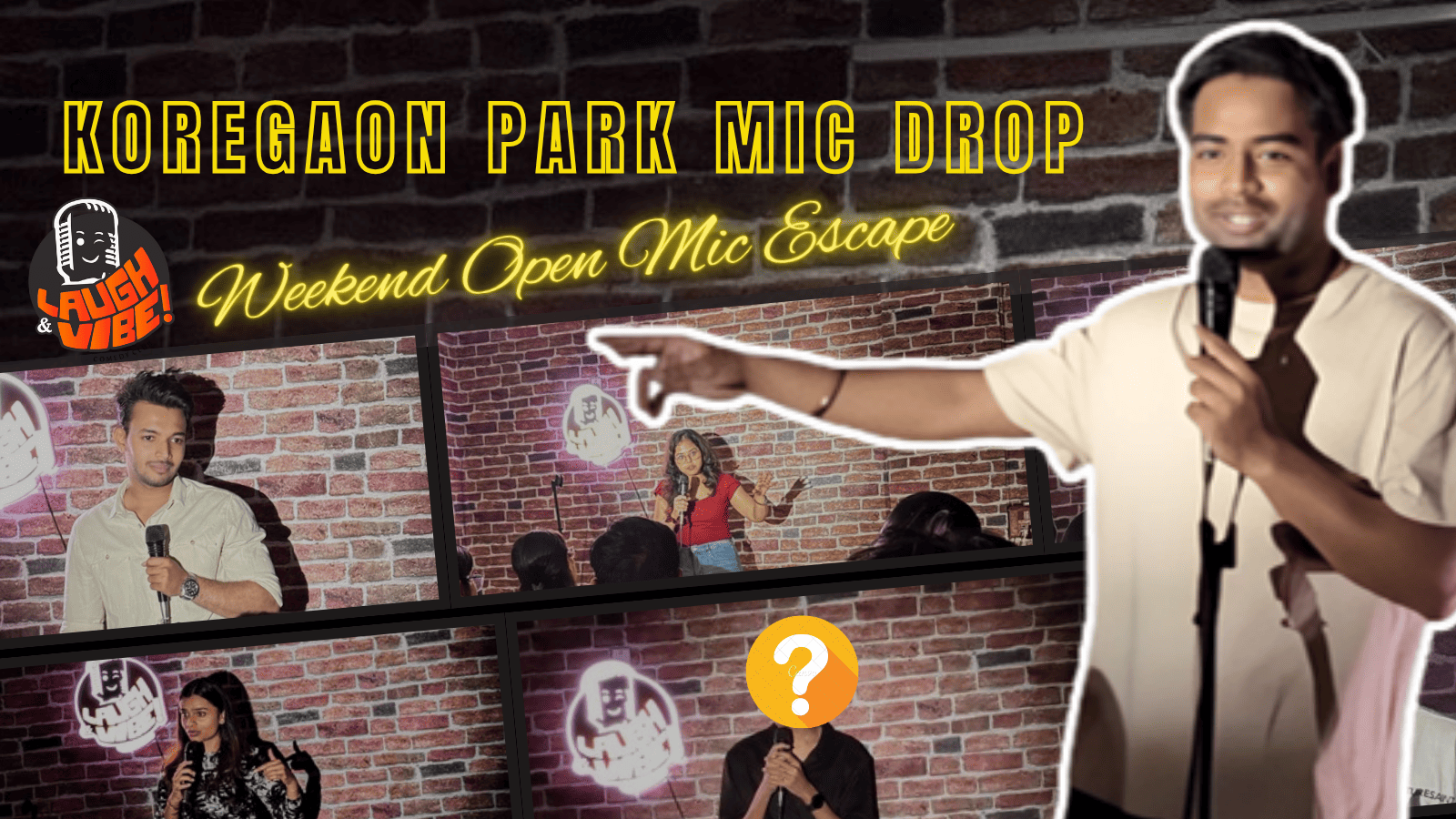 Koregaon Park Mic Drop | Weekend Open Mic Escape — Comedy party in Pune